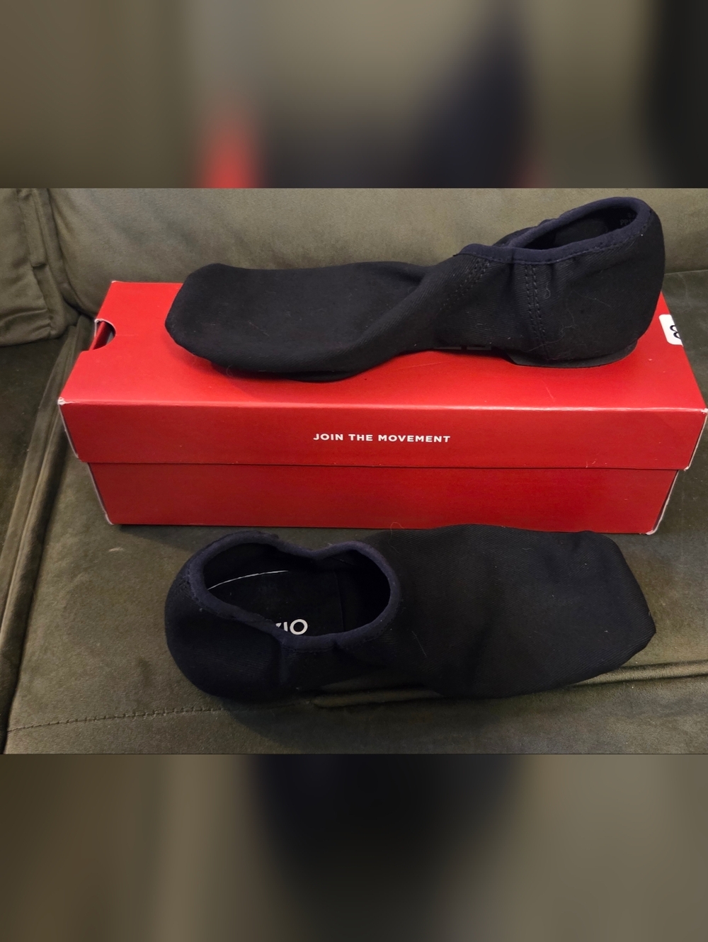 New Capezio Women's Canvas Jazz Shoes Slip On Split Sole Suede 10M